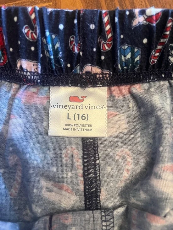 Vineyard Vines Kids Christmas Pajama Bottoms - Picture 2 of 3